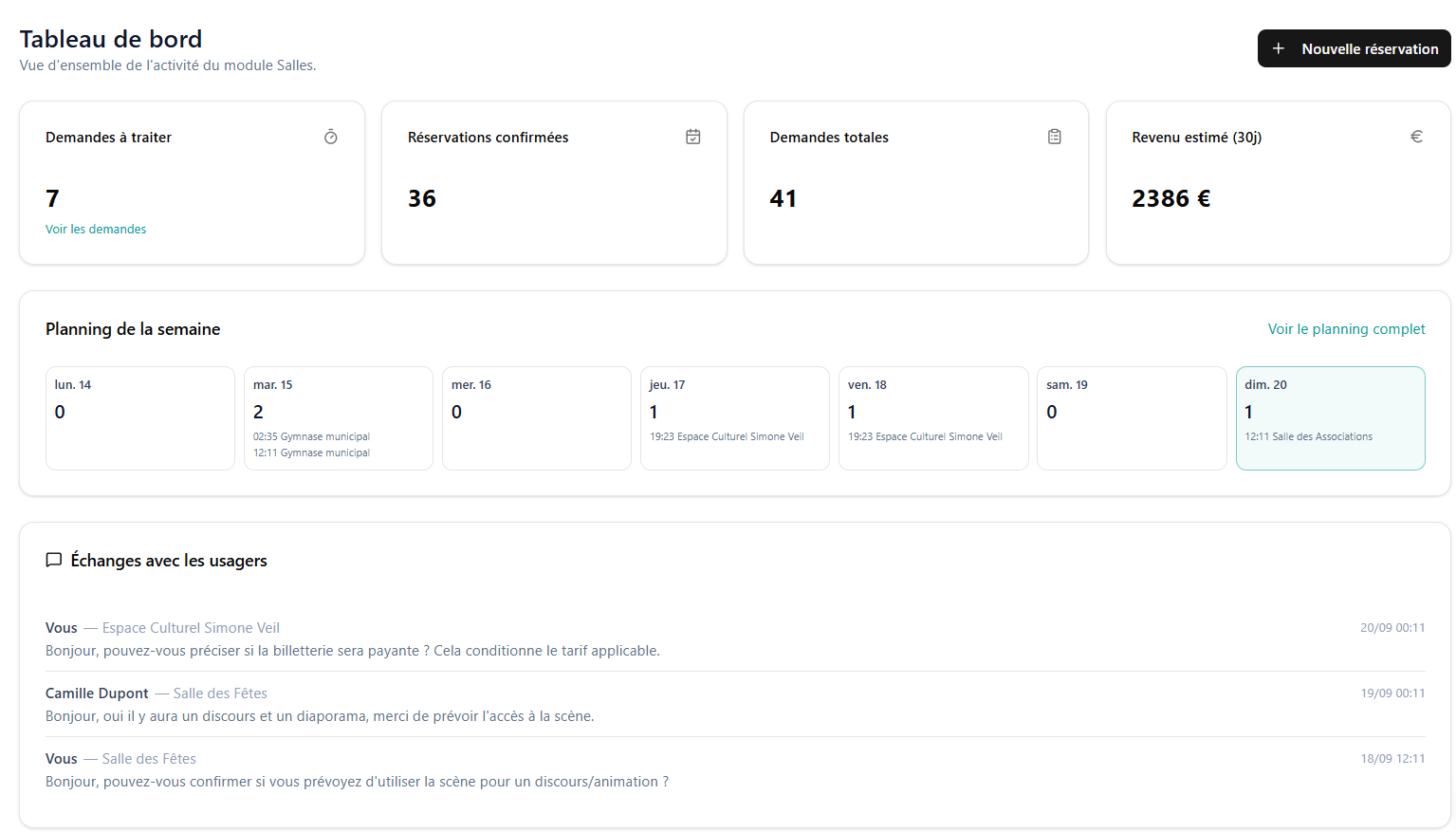 dashboard-module-salles
